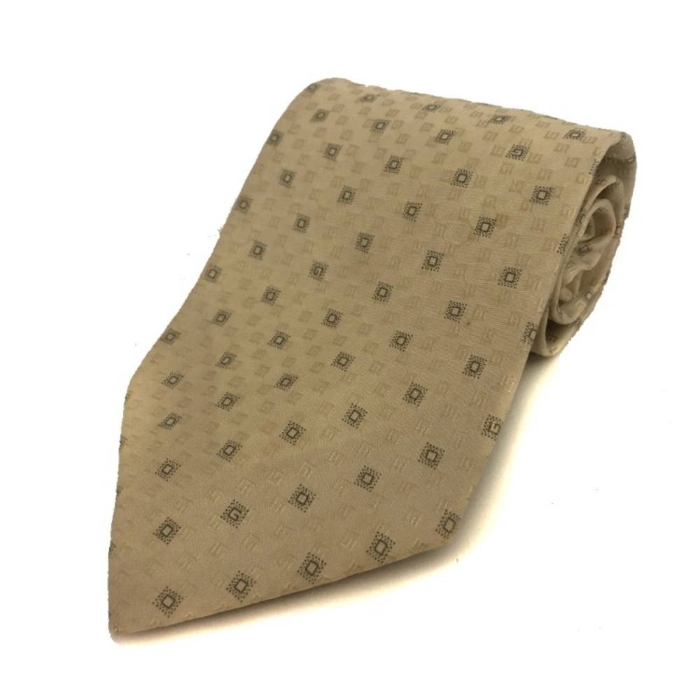 Authentic Gucci Geometric Logo - 100% Silk - Made in Italy - Necktie (EUC)